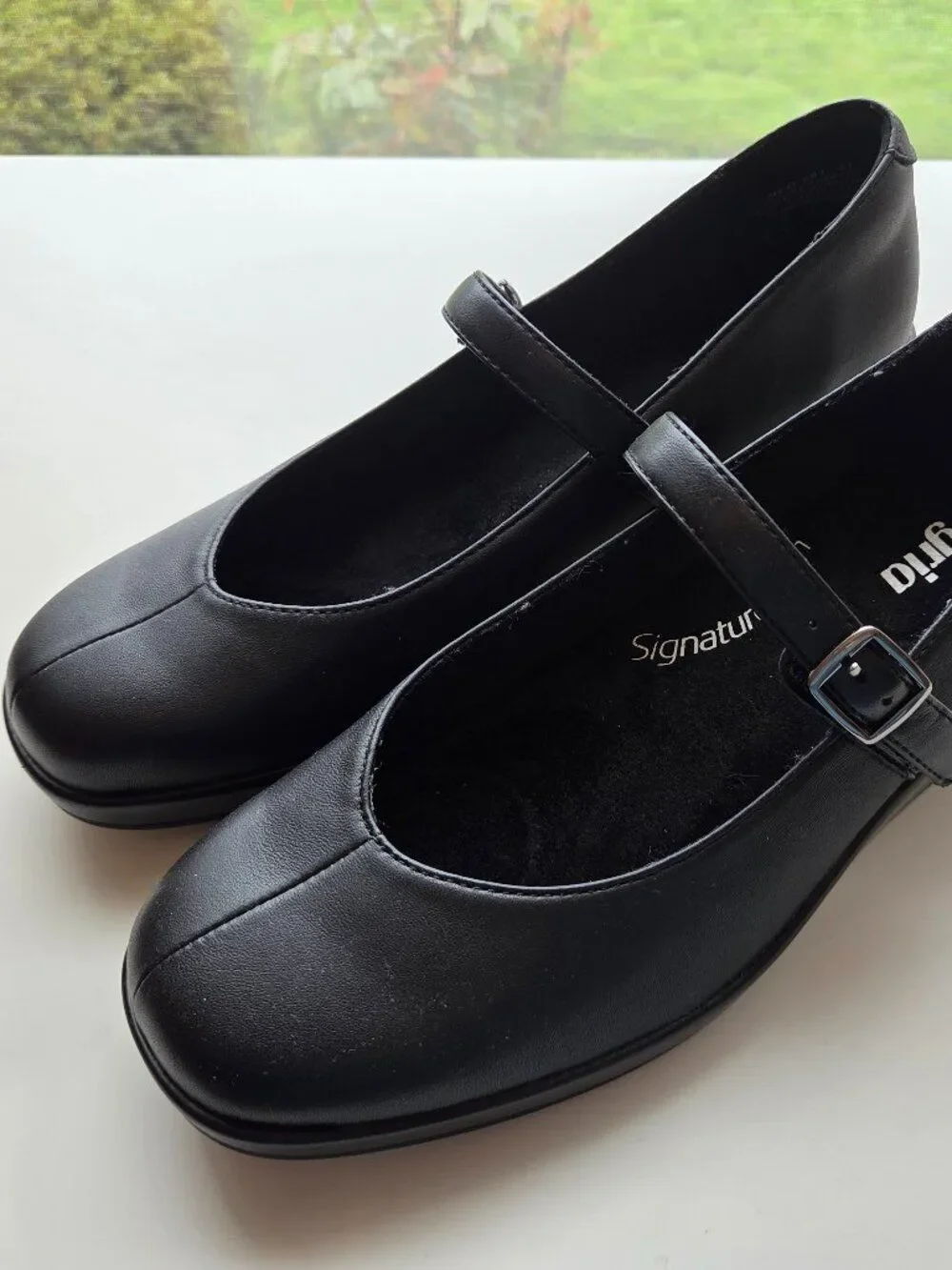 Alegria Lite Halo Mary Jane 10.5 11 EU 41 Black Wedge Pump Comfort Arch Support